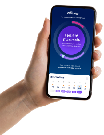 Application Clearblue®  Suivre mes cycles